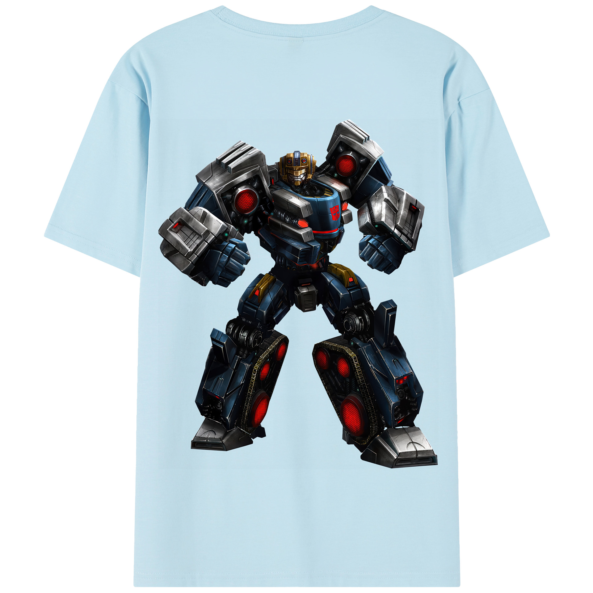 （画像用） Transformers トランスフォーマー 綿100％半袖Tシャツ（背面プリント）